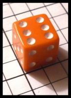 Dice : Dice - 6D Pipped - Orange Small - Ebay May 2012
